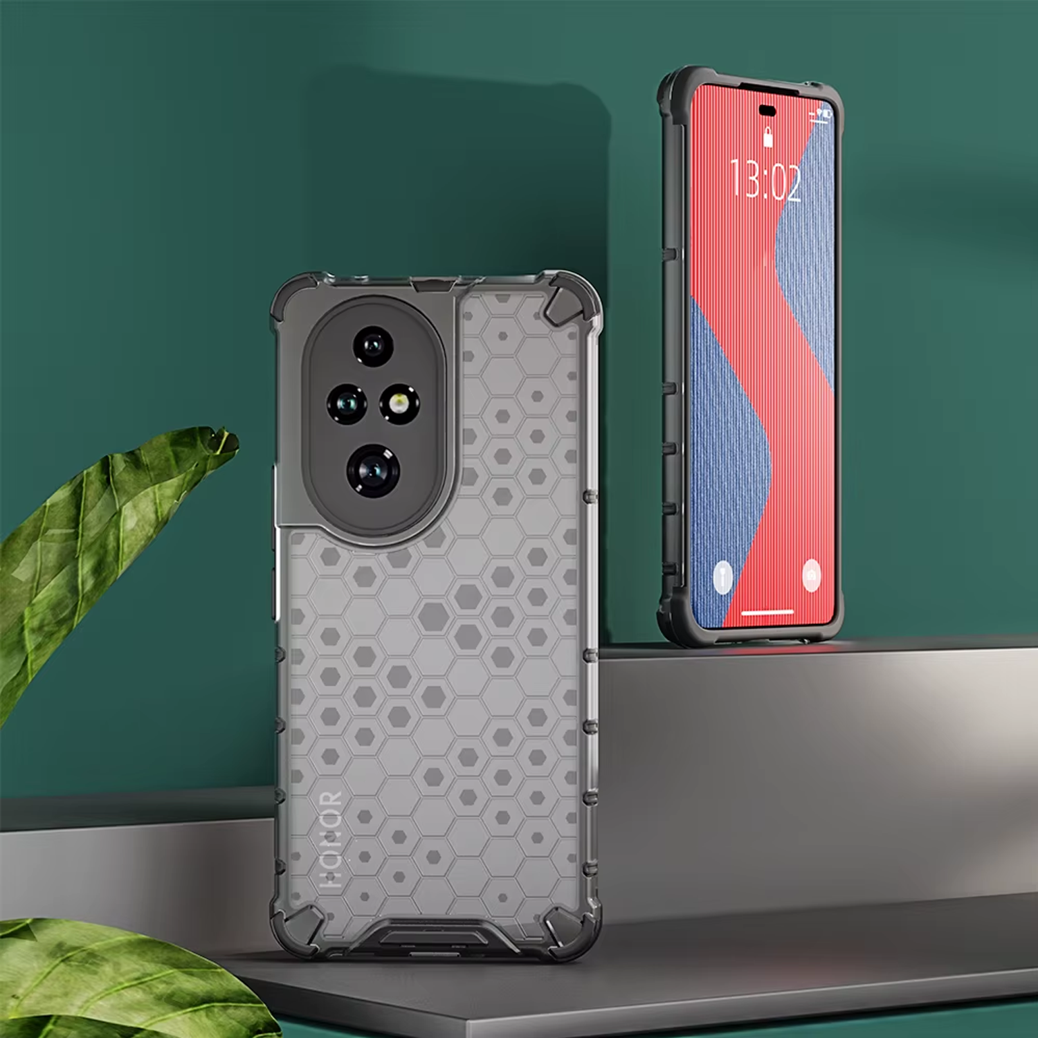 Microcase Honor 200 ile Uyumlu Honeycomb Serisi Darbeye Dayanıklı Kılıf-AL5132