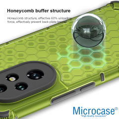 Microcase Honor 200 ile Uyumlu Honeycomb Serisi Darbeye Dayanıklı Kılıf-AL5132