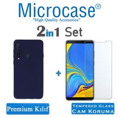 Microcase Samsung Galaxy A9 2018 Premium Mat Silikon Kılıf + CAM