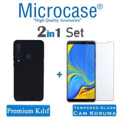 Microcase Samsung Galaxy A9 2018 Premium Mat Silikon Kılıf + CAM