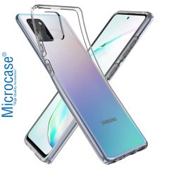 Microcase Samsung Galaxy A81 İnce 0.2 mm Soft Silikon Kılıf - Şeffaf