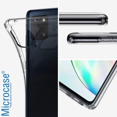 Microcase Samsung Galaxy A81 İnce 0.2 mm Soft Silikon Kılıf - Şeffaf