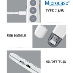 Microcase Şarjlı Kablosuz Lazerli Wireless Sunum Kumandası - AL4963