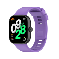 Microcase Xiaomi Redmi Watch 4/Mi Band 8 Pro/Mi Band 9 Pro ile Uyumlu Delikli Silikon Kordon Kayış - KY6540