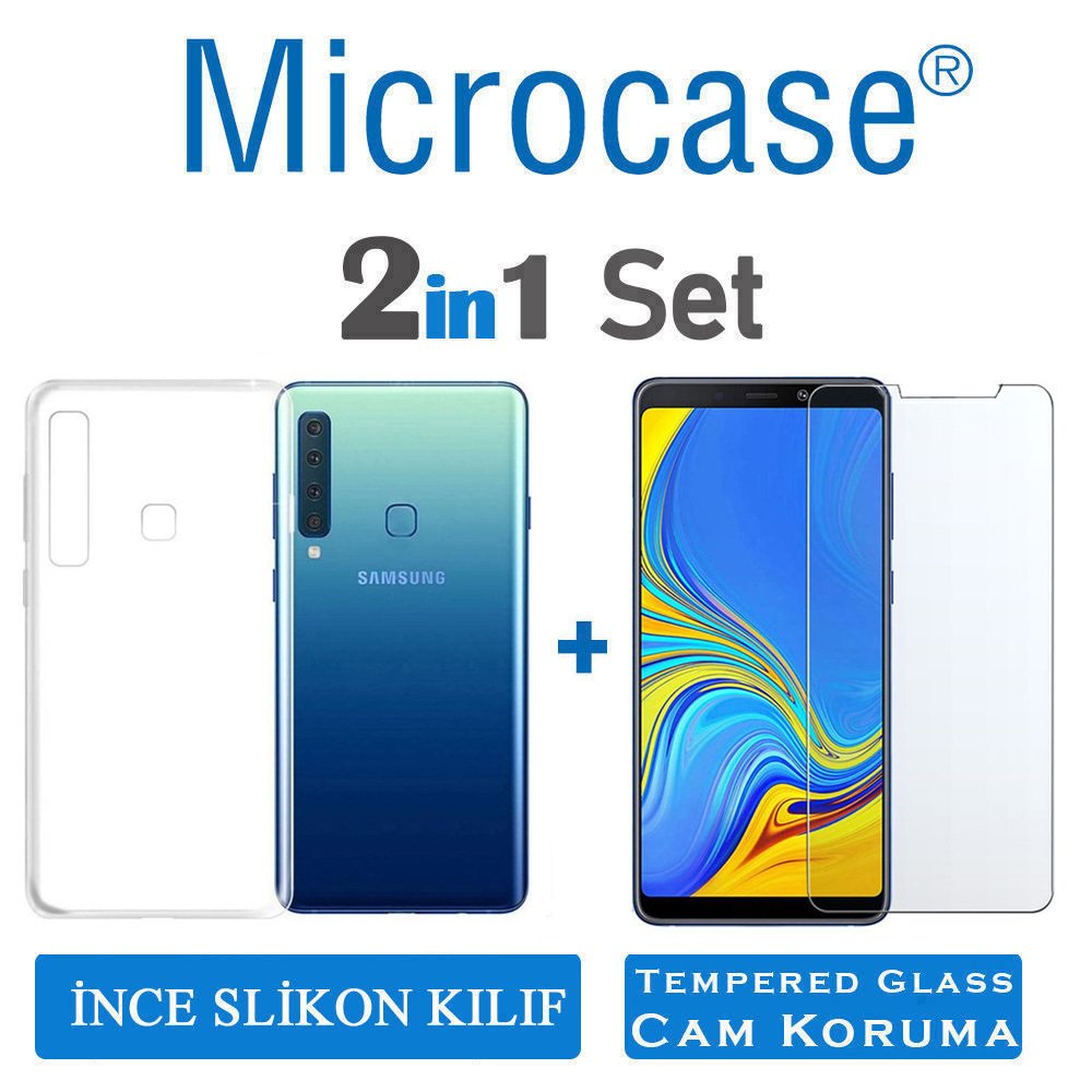Samsung Galaxy A9 2018 Ultra İnce 0.2 mm Soft Silikon Kılıf + CAM