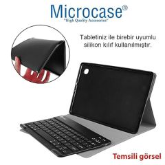 Microcase Huawei MatePad SE 11 Tablet  Uyumlu Bluetooth Klavyeli Standlı Kılıf - BKK4