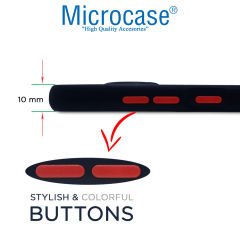 Microcase Vivo Y35 London Serisi Darbeye Dayanıklı Kılıf - Buzlu Siyah AL3415