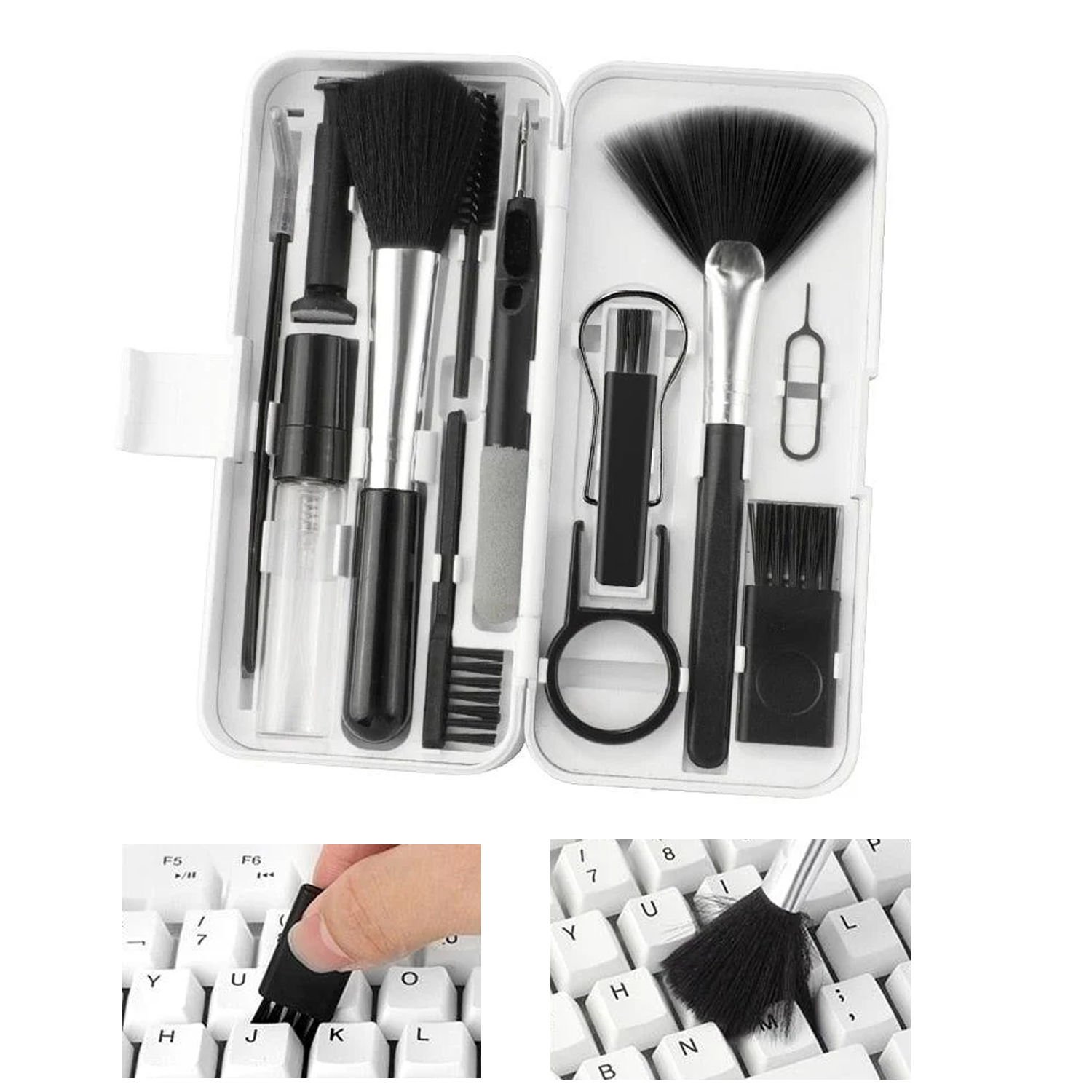 Microcase 18in1 Elektronik Cihaz Telefon Tablet Klavye Bilgisayar Temizleme Fırça Seti AL4418