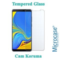 Microcase Samsung Galaxy A9 2018 Tempered Glass Cam Ekran Koruma