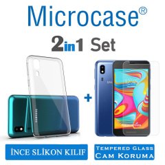 Samsung Galaxy A2 Core 0.2 mm İnce Silikon Kılıf + CAM (SEÇİN)