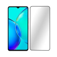 Microcase Vivo Y27 6.64 inch 2023 Tam Kaplayan Çerçeveli Tempered Ekran Koruyucu - AL3276
