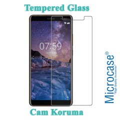 Microcase Nokia 7 Plus Tempered Glass Cam Ekran Koruyucu