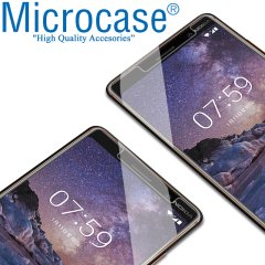 Microcase Nokia 7 Plus Tempered Glass Cam Ekran Koruyucu