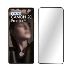 Microcase TECNO Camon 20 Premier  Tam Kaplayan Çerçeveli Tempered Ekran Koruyucu - AL3276