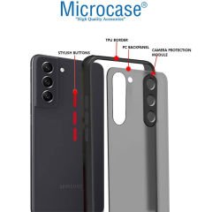 Microcase Samsung Galaxy S23 Plus London Serisi Darbeye Dayanıklı Kılıf - Buzlu Siyah AL3415
