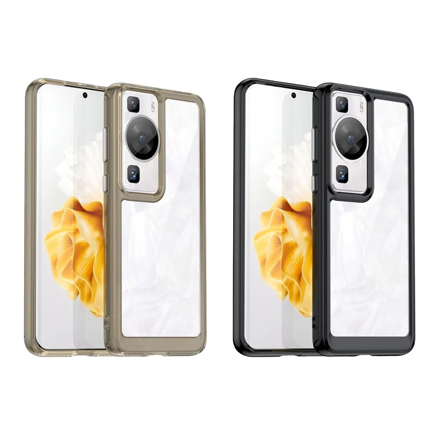 Microcase Huawei P60 / P60 Pro Shield Serisi Darbeye Dayanıklı Köşe Korumalı Yarı Esnek Plastik TPU Kılıf - AL8100