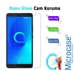 Microcase Alcatel 1 Nano Glass Cam Ekran Koruma Filmi