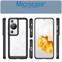 Microcase Huawei P60 / P60 Pro Shield Serisi Darbeye Dayanıklı Köşe Korumalı Yarı Esnek Plastik TPU Kılıf - AL8100