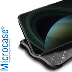 Microcase Xiaomi Mi 10S Leather Tpu Silikon Kılıf - Siyah
