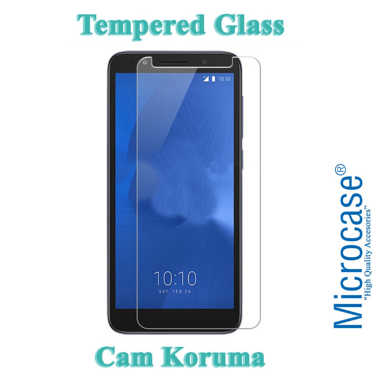 Microcase Alcatel 1 Tempered Glass Cam Ekran Koruyucu