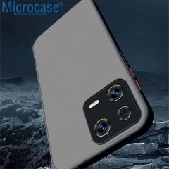 Microcase Xiaomi 13 Pro (Global) London Serisi Darbeye Dayanıklı Kılıf - Buzlu Siyah AL3415