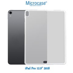 iPad Pro 12.9 2018 Tablet Silikon Tpu Soft Kılıf + Ekran Koruma