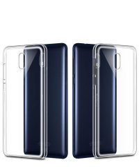 Nokia 3 Ultra 0.2 mm İnce Silikon Kılıf + Tempered Glass Koruma