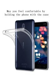Nokia 3 Ultra 0.2 mm İnce Silikon Kılıf + Tempered Glass Koruma