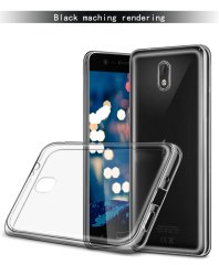 Nokia 3 Ultra 0.2 mm İnce Silikon Kılıf + Tempered Glass Koruma