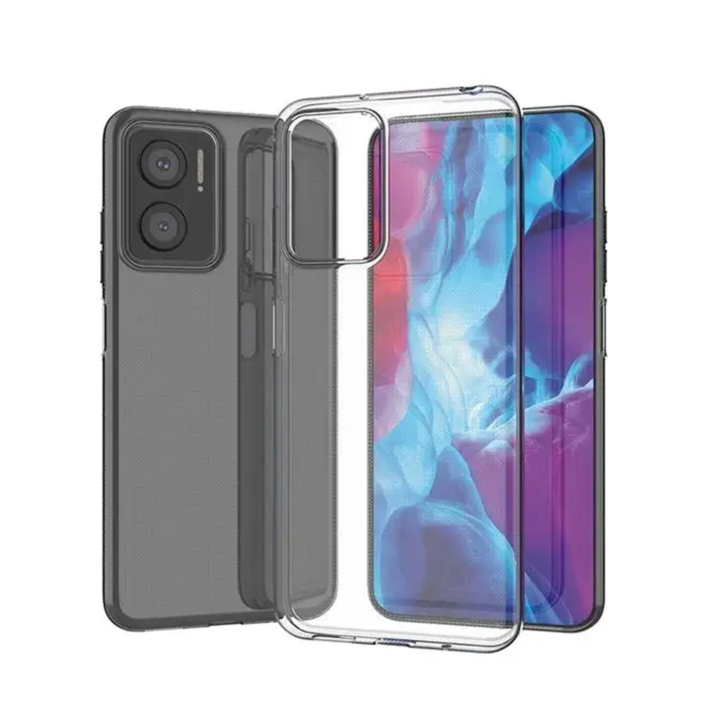 Microcase Xiaomi Poco C55/Redmi 12C/Redmi 11A Slim Serisi Soft TPU Silikon Kılıf - Şeffaf AL3324