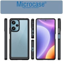 Microcase Xiaomi Poco F5 / Redmi Note 12 Turbo Shield Serisi Darbeye Dayanıklı Köşe Korumalı Yarı Esnek Plastik TPU Kılıf - AL8100