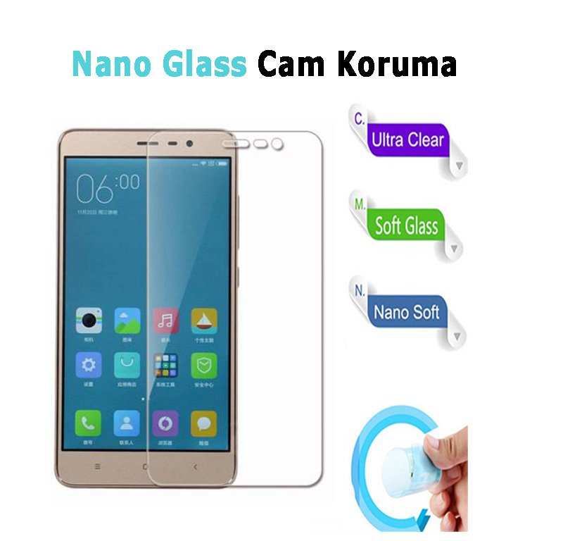 Xiaomi Redmi Note 3 Nano Glass Ekran Koruma Esnek Cam Filmi