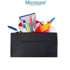 Microcase Araba Bagaj Organizer Araç Alet Eşya Düzenleyici Keçe Çanta Cırtlı Yapışkan AL4347 Siyah