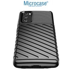 Microcase Samsung Galaxy S20 FE Thunder Serisi Darbeye Dayanıklı Silikon Kılıf - Siyah