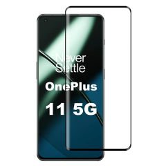 Microcase OnePlus 11 Global için 3D Curved Tam Kaplayan Kavisli Tempered Cam Ekran Koruyucu - AL3282