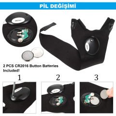 Microcase Fenerli 2 Parmak Balıkçı Eldiveni Kamp Eldiveni İş ve Onarım Eldiveni AL4412