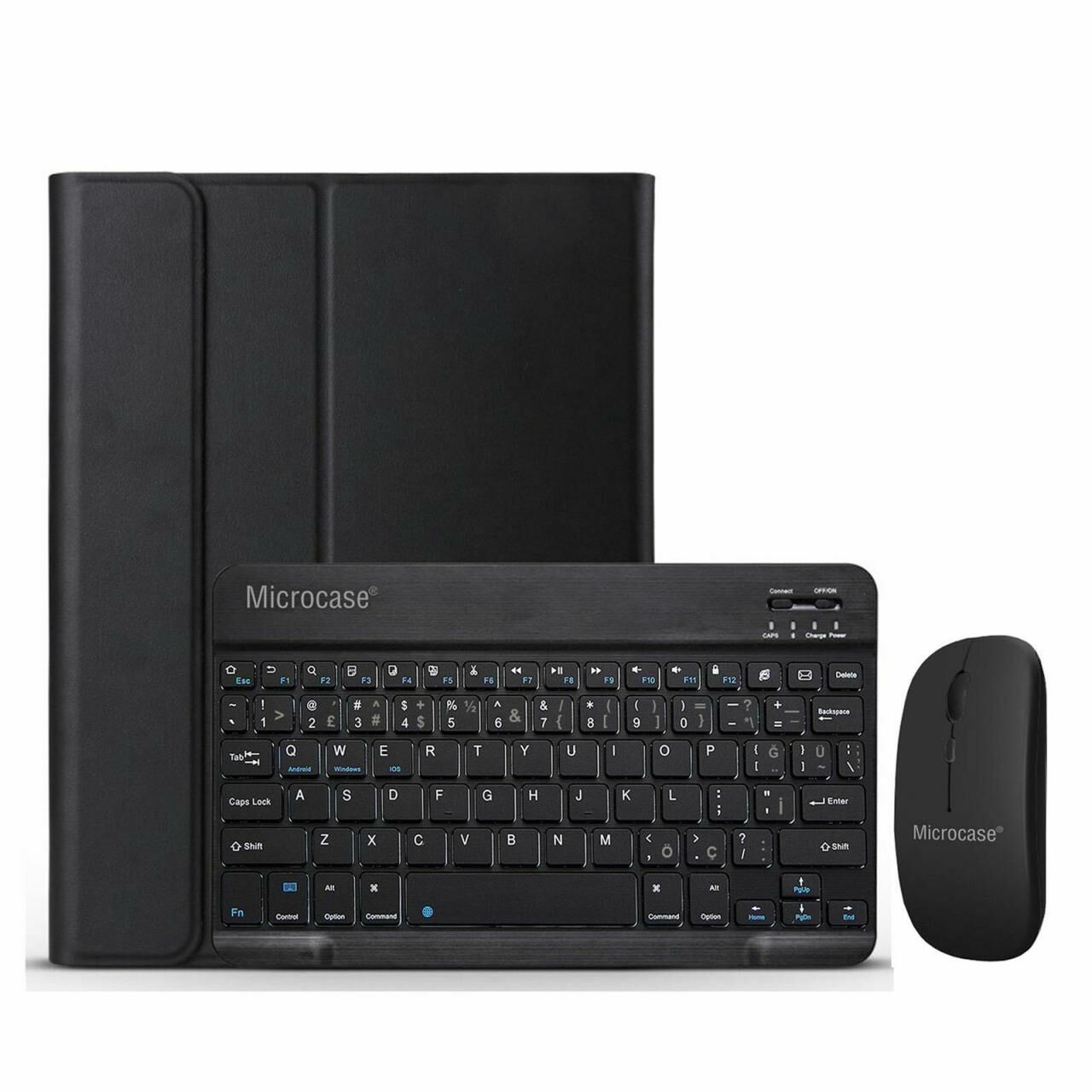 Microcase Huawei MatePad SE 11 Tablet için Tablet Bluetooth Klavye ve Mouse + Kılıf BKK6