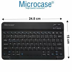 Microcase Huawei MatePad SE 11 Tablet için Tablet Bluetooth Klavye ve Mouse + Kılıf BKK6