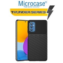 Microcase Samsung Galaxy M52 5G Thunder Serisi Darbeye Dayanıklı Silikon Kılıf - Siyah