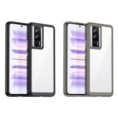 Microcase Xiaomi Poco F5 Pro / Redmi K60 Pro Shield Serisi Darbeye Dayanıklı Köşe Korumalı Yarı Esnek Plastik TPU Kılıf - AL8100
