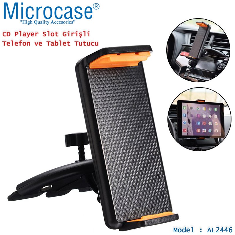 Microcase CD Player Slot Girişli Araç İçi Telefon ve Tablet Tutucu - AL2446