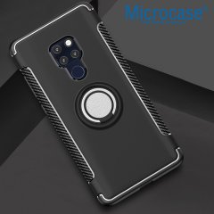 Microcase Huawei Mate 20 Yüzük Standlı Armor Silikon Kılıf + CAM