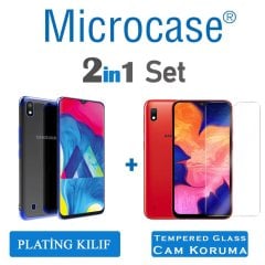 Microcase Samsung Galaxy A10 Plating Silikon Kılıf + CAM (SEÇ)