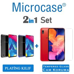 Microcase Samsung Galaxy A10 Plating Silikon Kılıf + CAM (SEÇ)