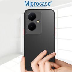 Microcase Vivo Y27 6.64 4G / vivo Y35 plus London Serisi Darbeye Dayanıklı Kılıf - Siyah AL3415