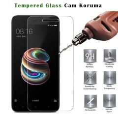 Xiaomi Redmi 5A 5.0 inch Slim Sert Rubber Kılıf + Tempered Cam