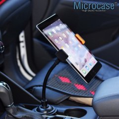 Microcase Araç İçi Bardaklıktan Monte Telefon ve Tablet Tutucu Siyah - Model AL2447