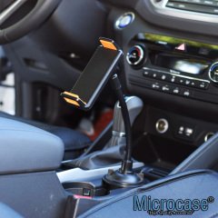 Microcase Araç İçi Bardaklıktan Monte Telefon ve Tablet Tutucu Siyah - Model AL2447