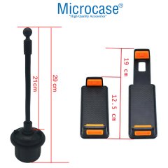 Microcase Araç İçi Bardaklıktan Monte Telefon ve Tablet Tutucu Siyah - Model AL2447