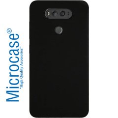 LG V20 Slim Sert Rubber Kılıf + Tempered Glass Cam Koruma